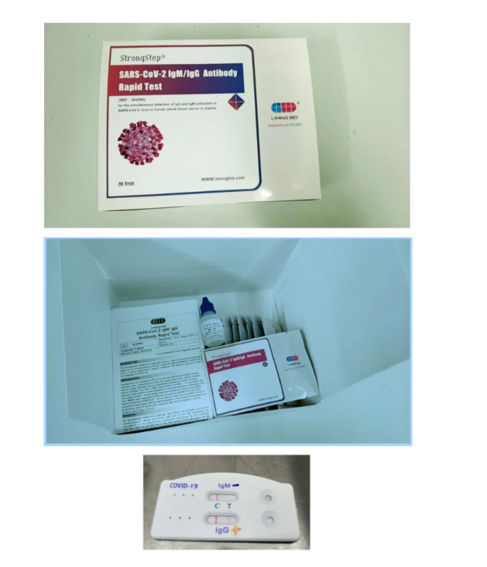 Coronavirus serological IgM/IgG rapid test kit 