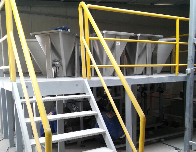 Automatic receipt making unit - solid materials