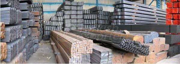 تجارة مختلف انواع الحديد والفولاذ وبمقاسات وختلفة وحسب الطلب .