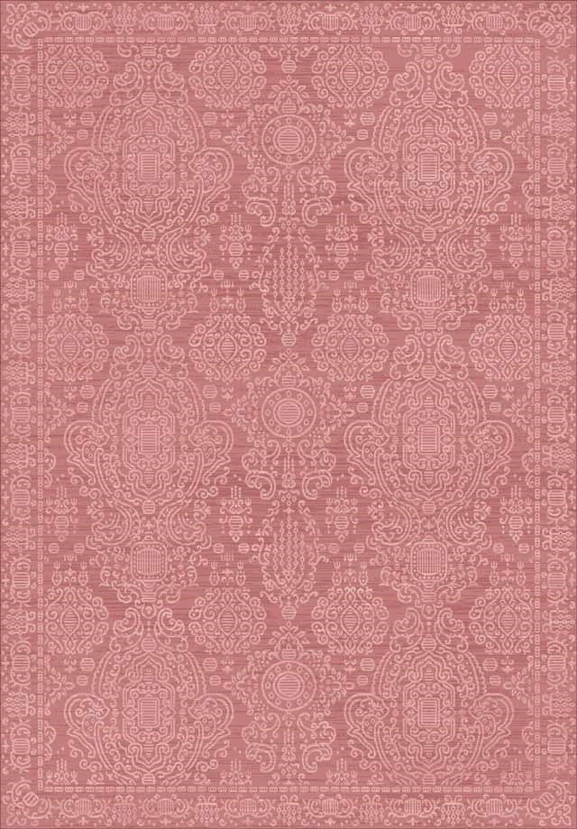 Tapete de patchwork de chenille rosa