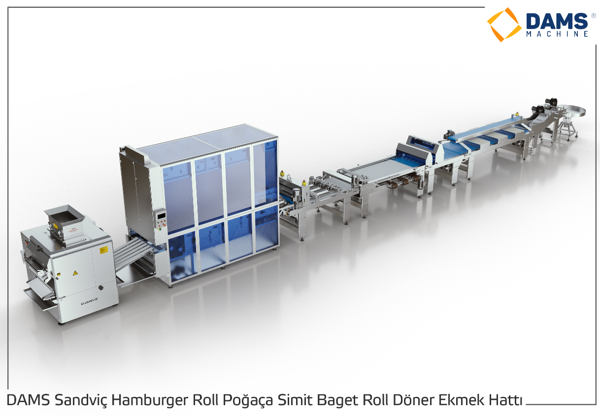 DAMS Ligne Production de Bagel Turc Sandwich Hamburger petit pain