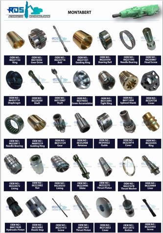 Montabert Rock Drill Spare Parts