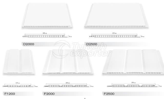 White Ceiling-Wall Panels