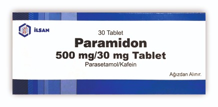 Paramidon 500mg/30mg Paracetamol/Caffeine