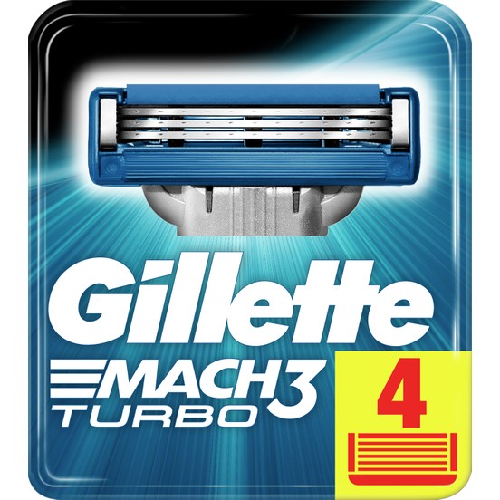 gillette mach3 turbo - count 4 blade 