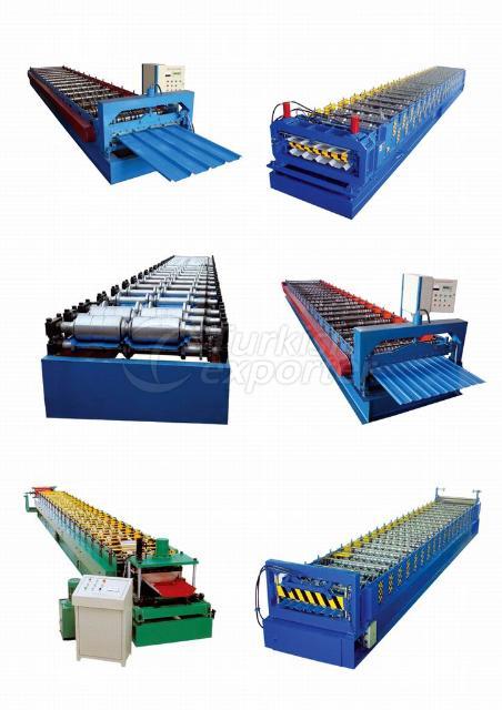 Roll forming machine, roof panel roll forming machine, sheet forming machine