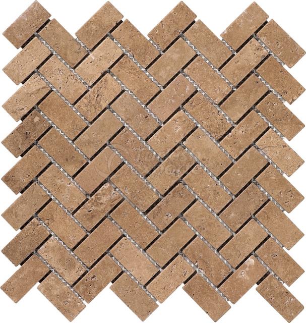 Herringbone Mosaic 2,3x4,8 Noce