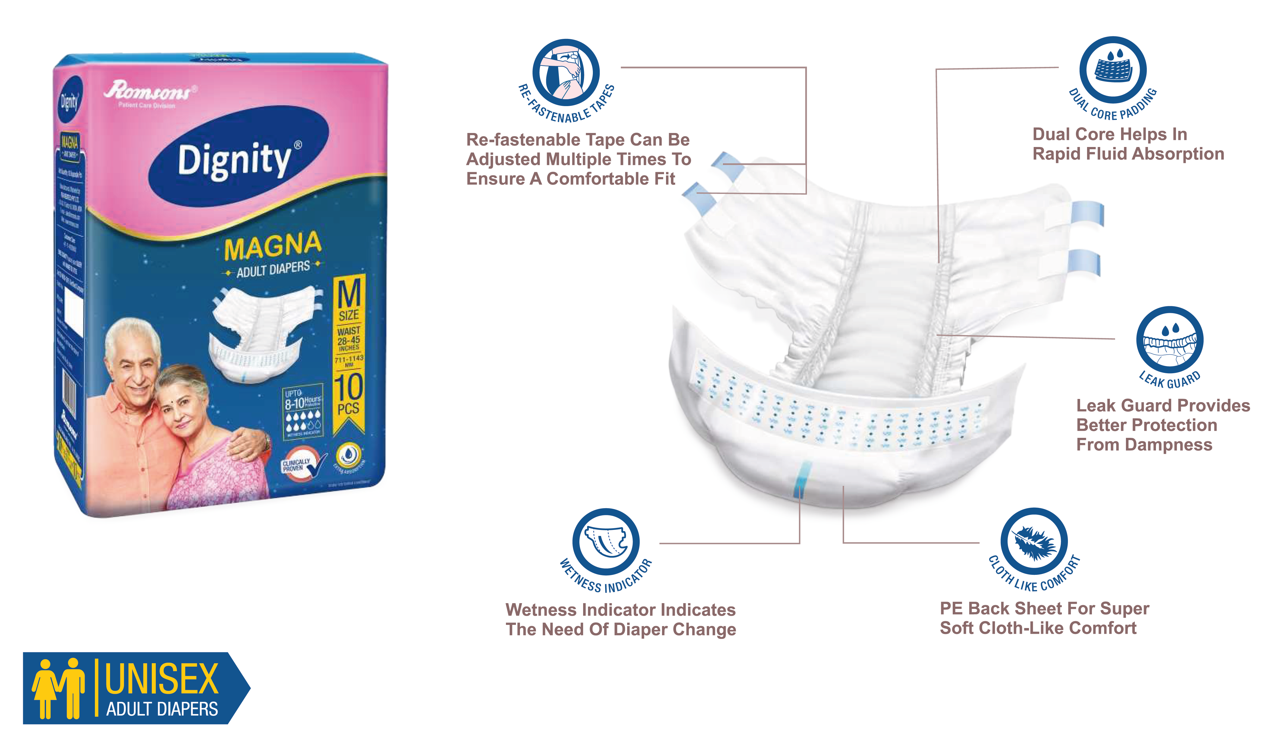 Dignity - Magna Adult Diapers 