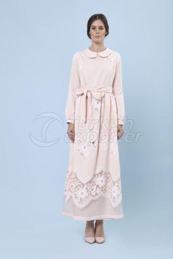 Jacquard Dress 6129 Powder Color