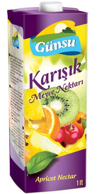 Günsu Karışık Meyve Nektarı 1lt