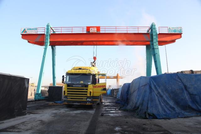 Cranes Applicated in Marble Factory