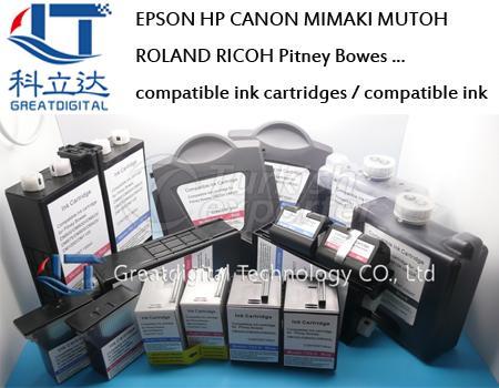 epson canon hp pitney bowes mimaki roland mutoh ricoh compatible ink toner cartridges inkjet