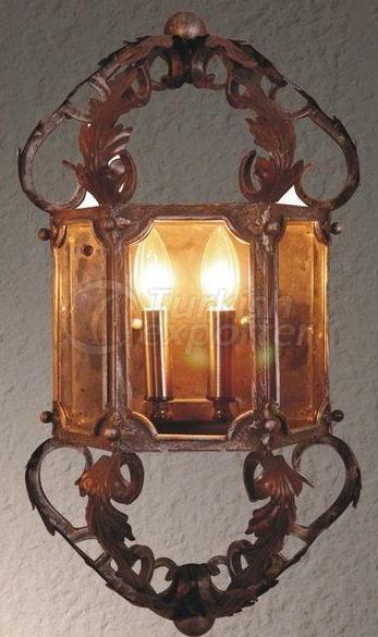 forged iron wall lamp