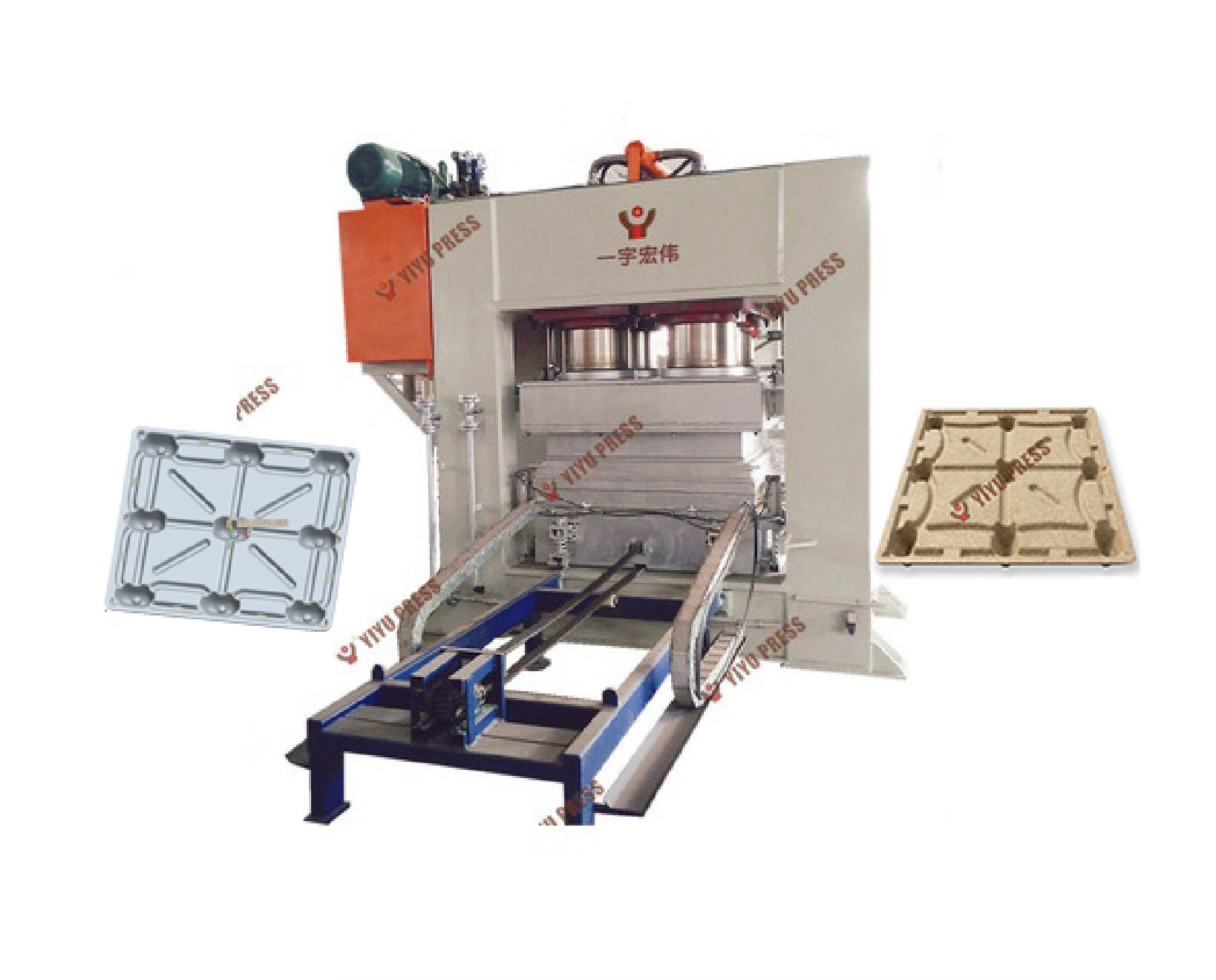 complete solution for wood sawdust pallet machine line