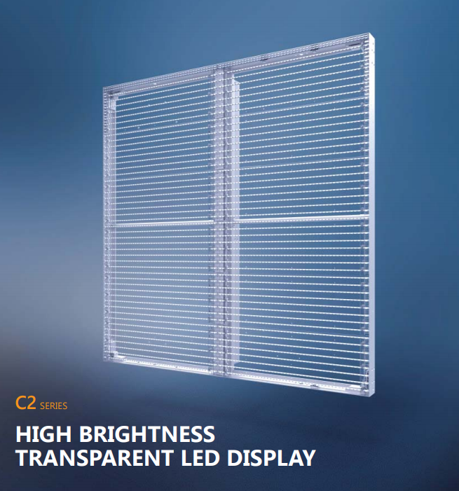 HIGH BRIGHTNESS TRANSPARENT LED DISPLAY