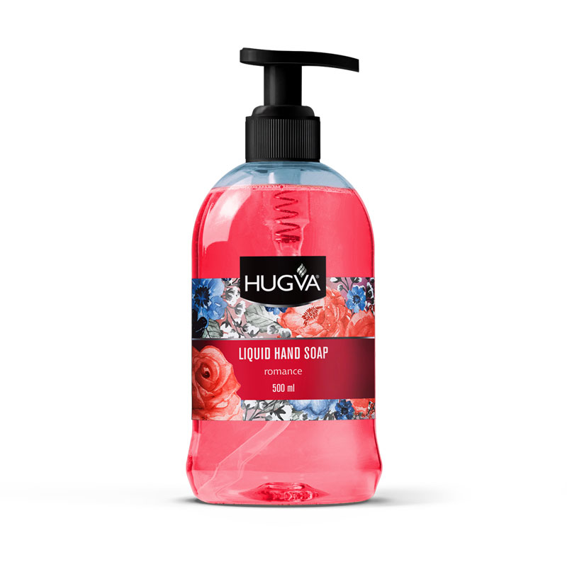 HUGVA JABÓN LÍQUIDO DE MANOS TROPICAL FRUITS CLASSIC / 500 ML * 12