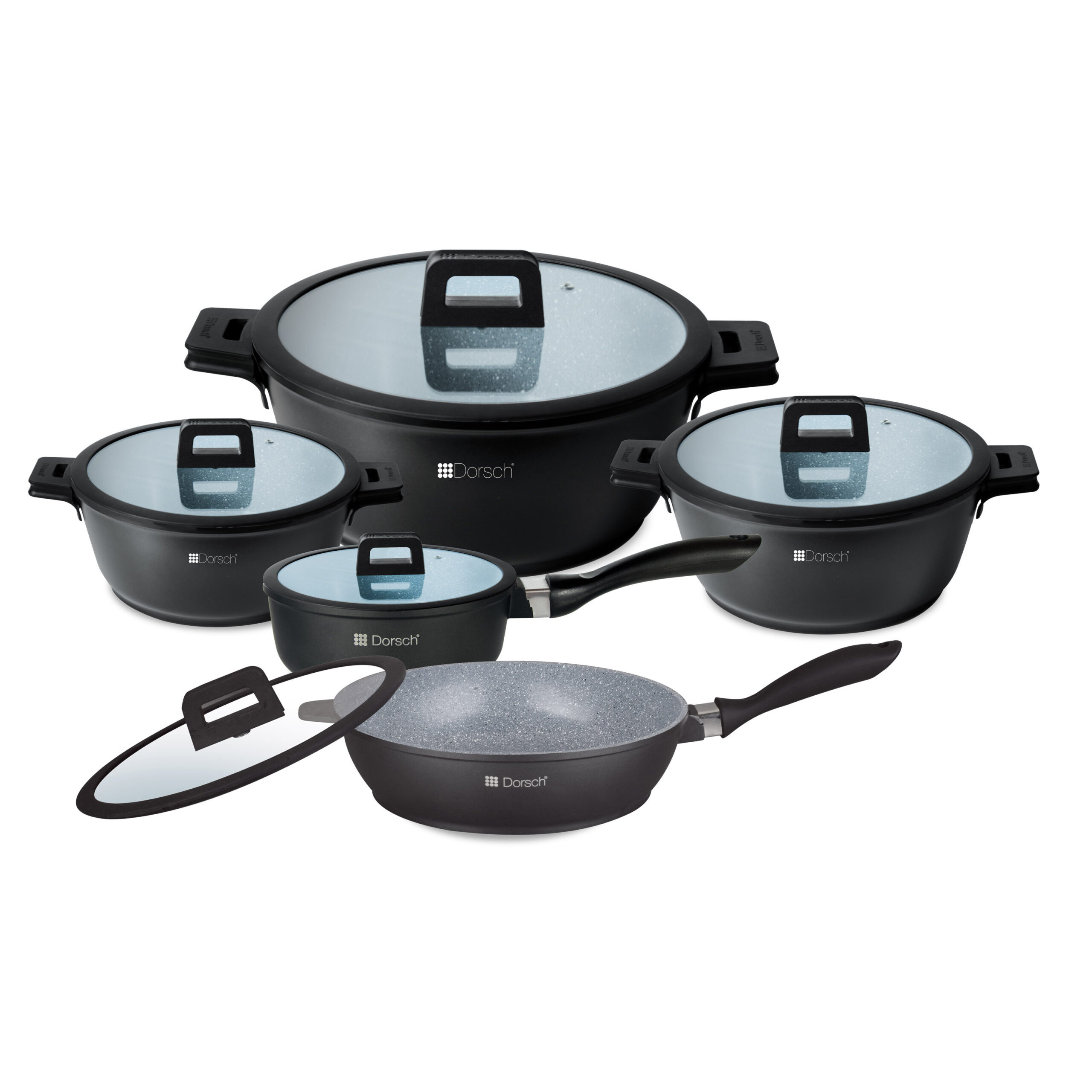 Ceramic Cookware Set - 5 Pcs