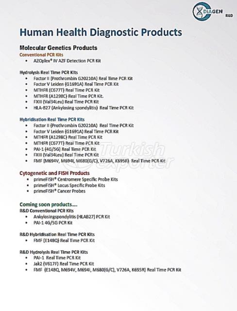 Produtos de diagnóstico de saúde humana