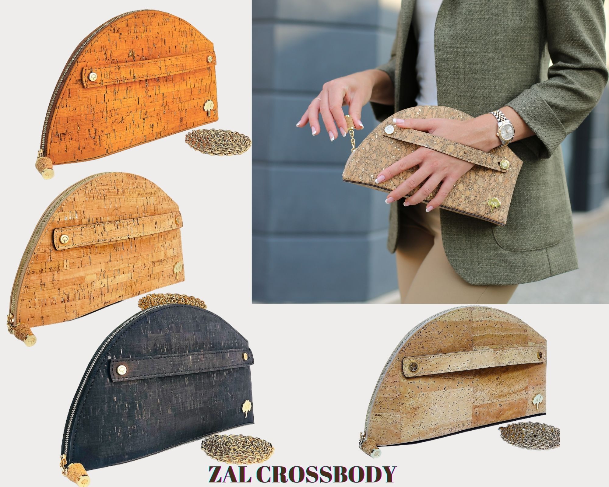 Zal Cork Crossbody Bag 