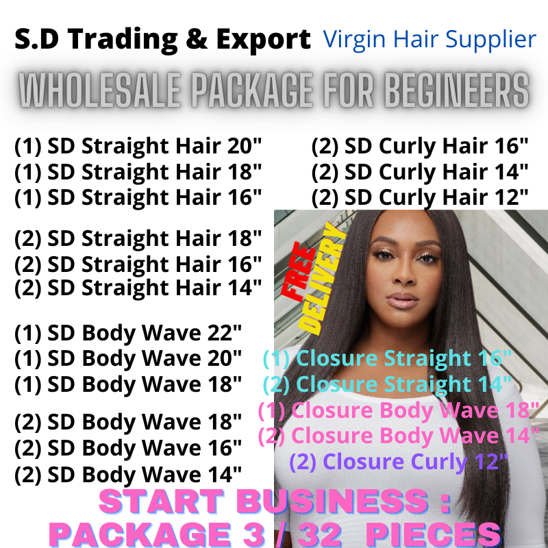 WHOLESALE BUSINESS PACKAGE 3/ 32 PIECES FOR BEGINNERS