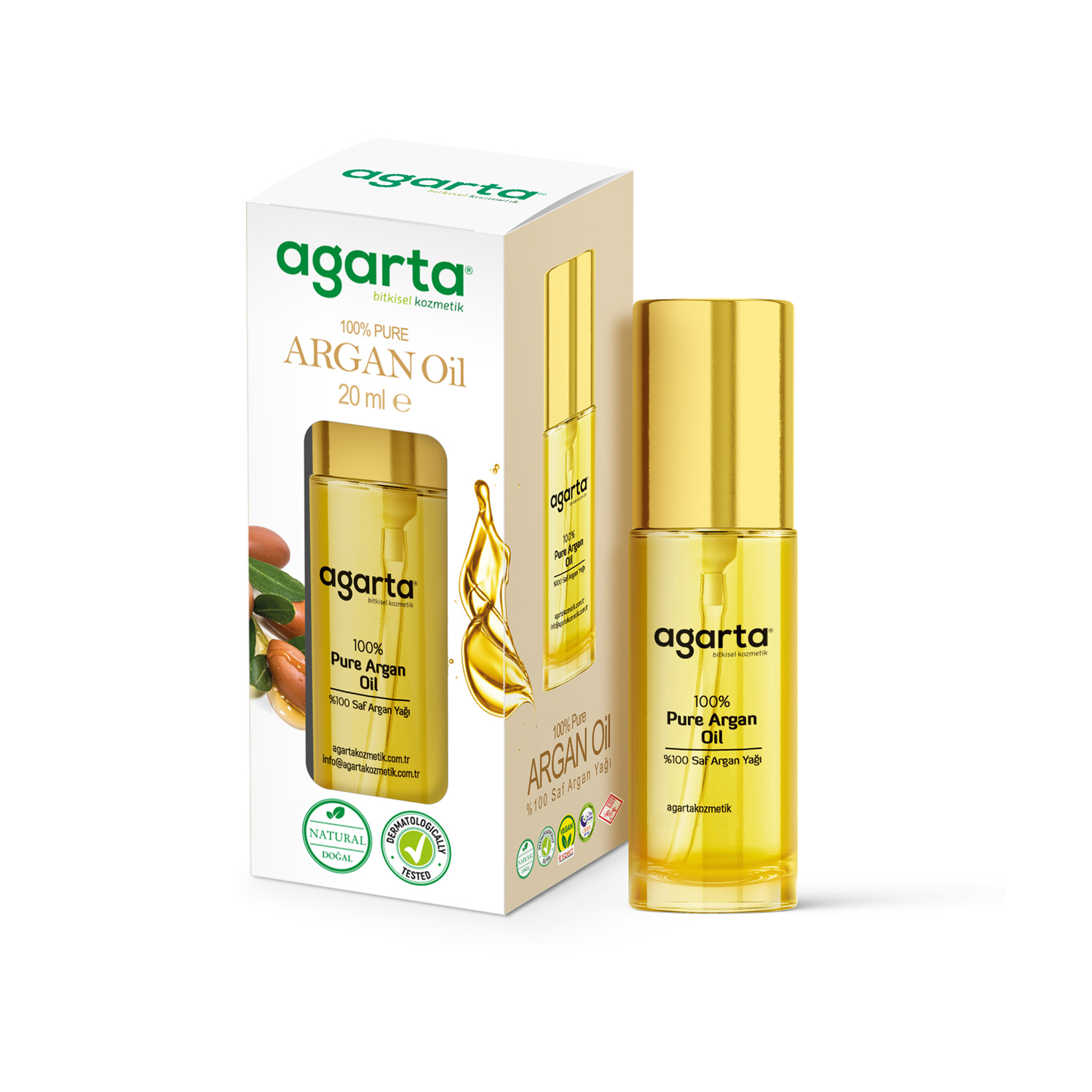 AGARTA DOĞAL SAF ARGAN YAĞI 20 ML