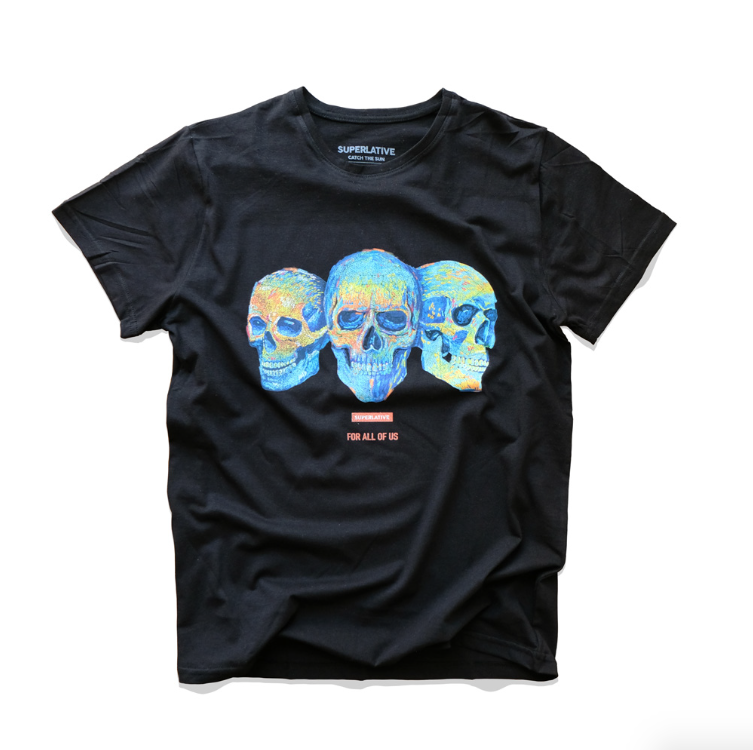 COLOURFULL SKULL TEE