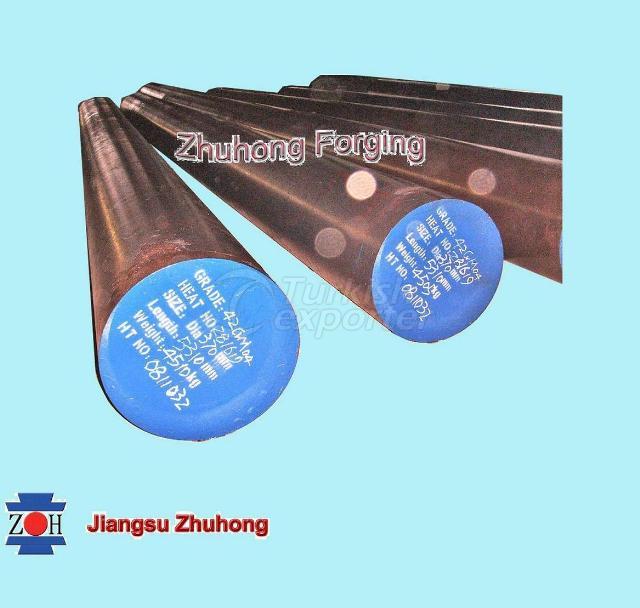 Forged round bar 42CrMo4