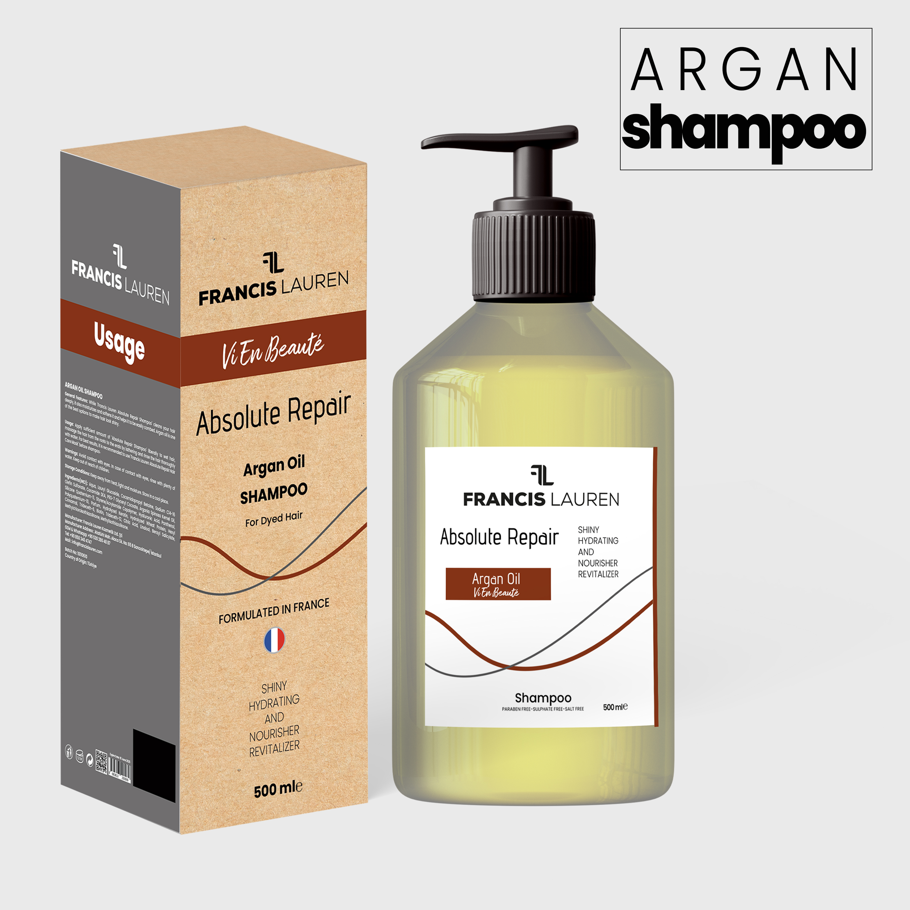 Absolute Repair Argan Oil Shampoo 500ml