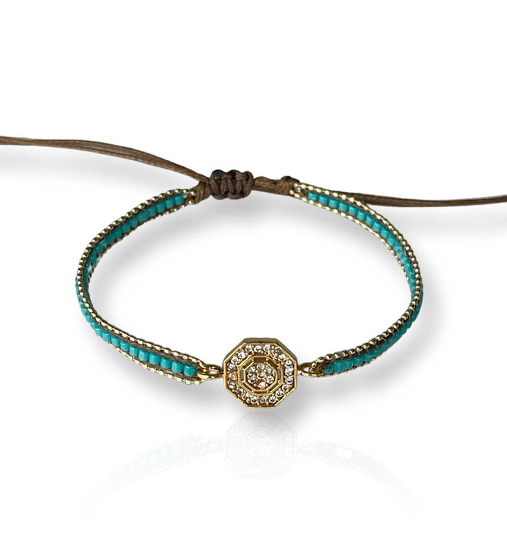 Zircon Miyuki Bracelet