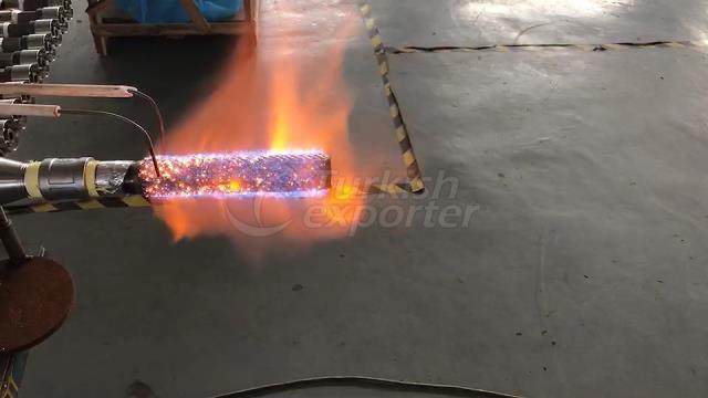 metal fiber burner fire