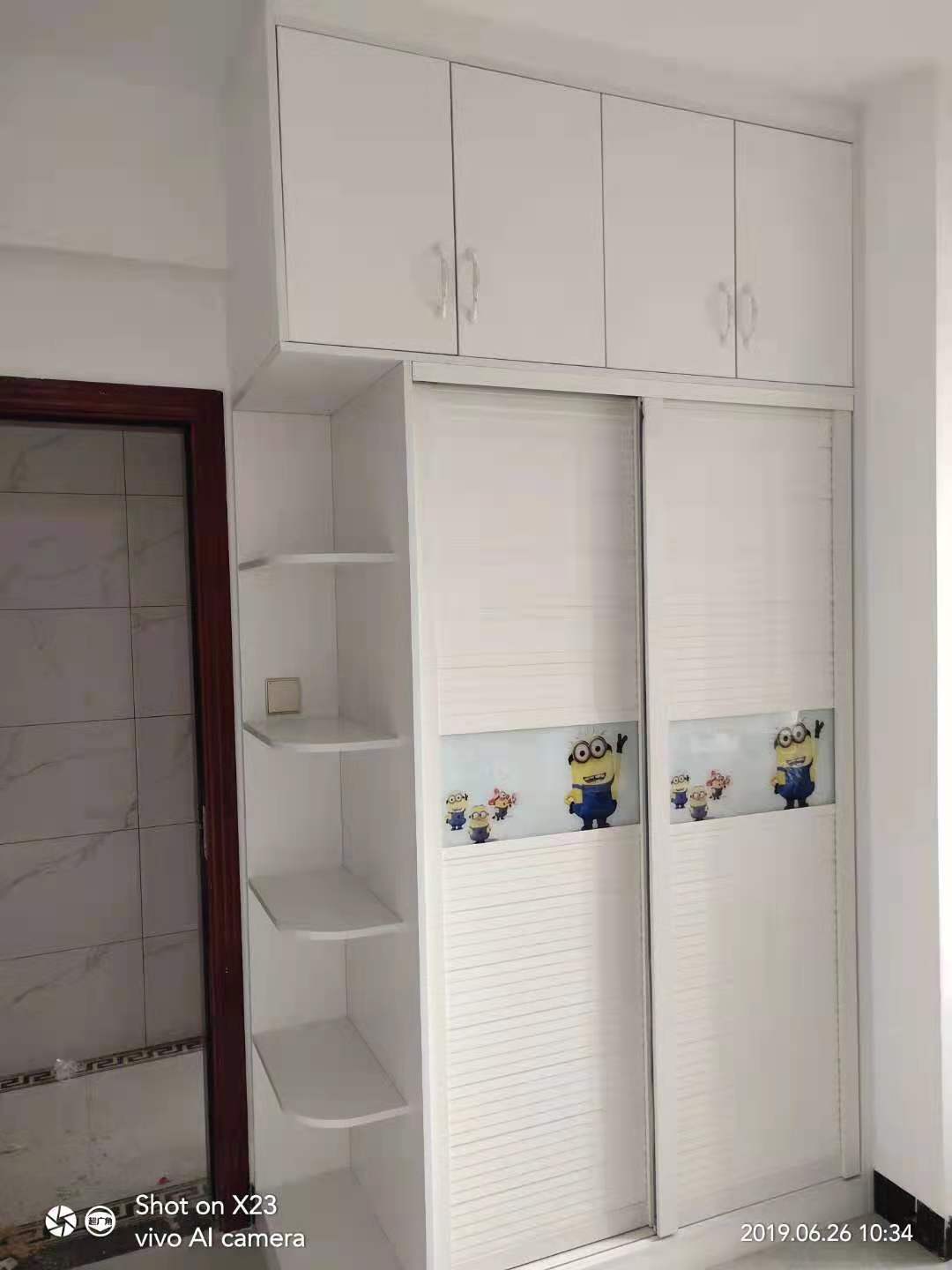 Plywood sliding wardrobe closet modern design