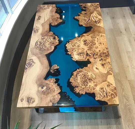 Epoxy Table, wood table