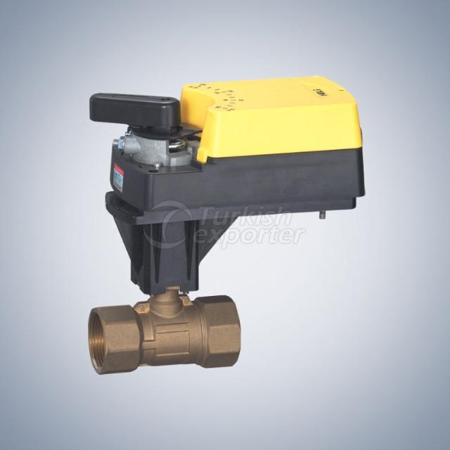 brass ball valve with electric actuator