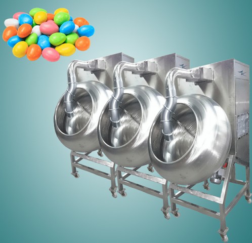 Chocolate coating pans, dragee coating line