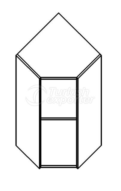 Corner Wall Kitchen Cabinet H:90