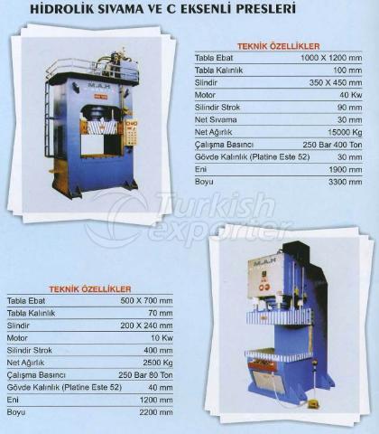 Hydraulic Deforming Press and C Axis Press