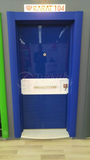 Decorative steel doors