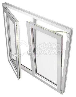 Double Sash Turn Only Window