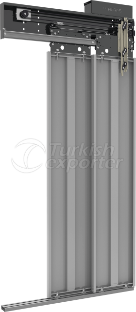 Telescopic 2 Panel Cabin Door