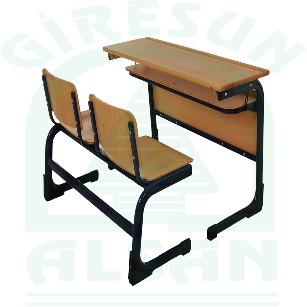 Double New Type Wooden School Desk