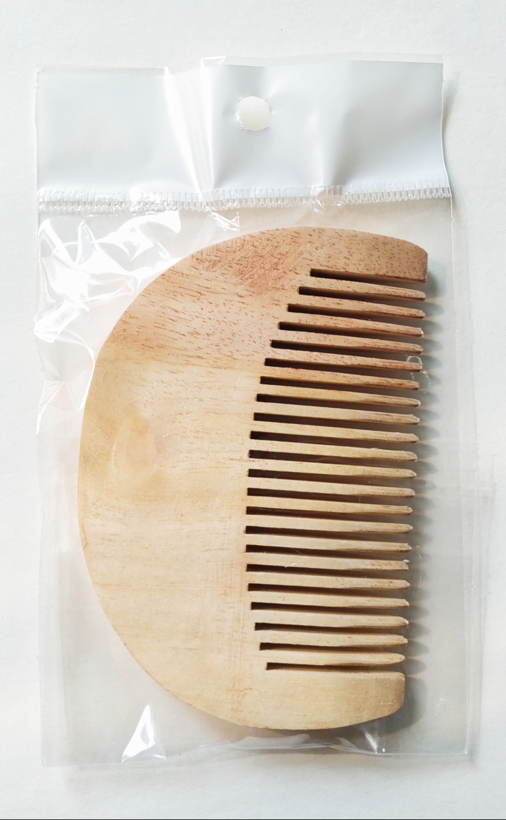 Neem Wooden D Shape Beard Comb