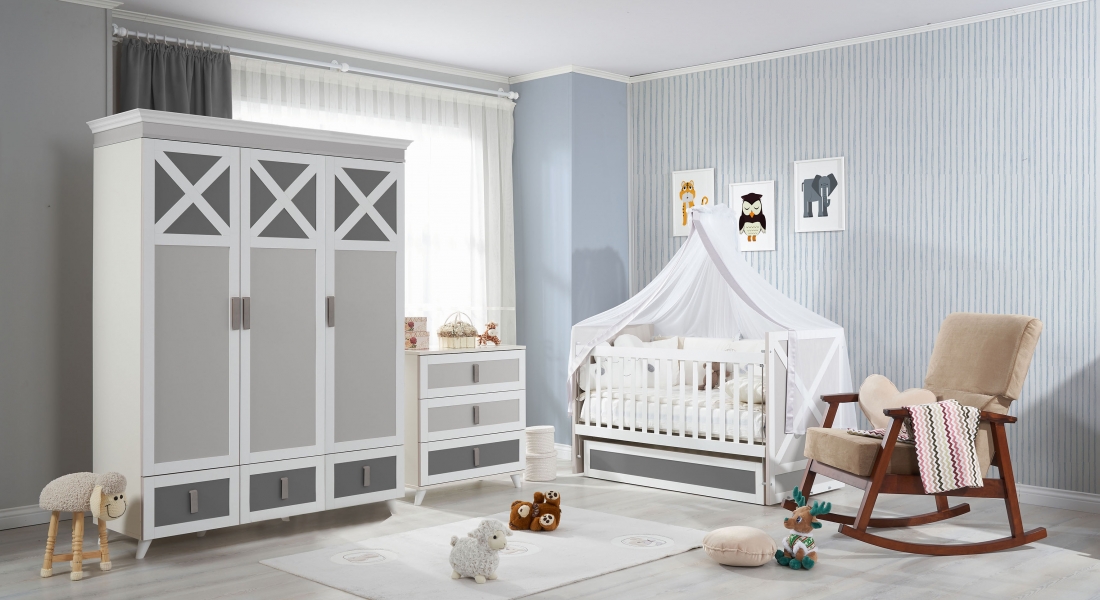 Ensemble de meubles de chambre d'enfant - Cosy Grey