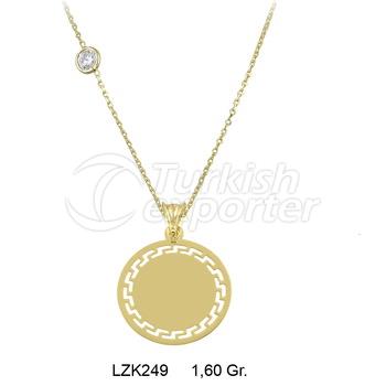 14K LASER YELLOW GOLD PENDANT