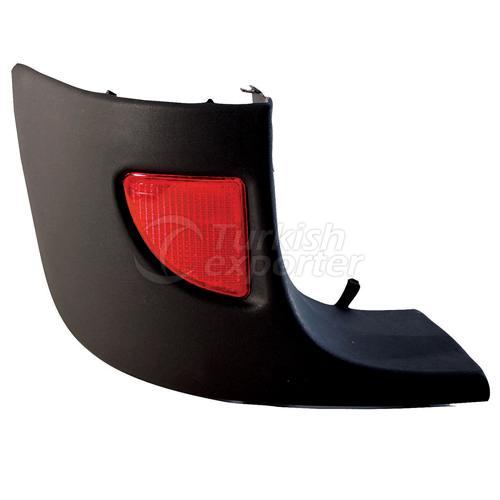 Rear Bumber Corner Strap With Reflector Left - Renault / Kangoo