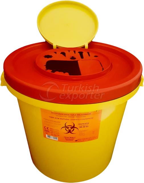 Conteneur d'objets tranchants 30 L
