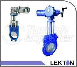 Lekton Elektrik Aktuatorlu Bıçaklı Vanalar