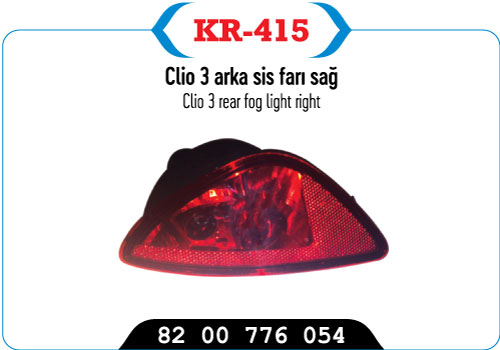 KR-415  CLIO 3 ARKA SIS FARI 