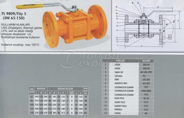 Küresel Doğalgaz Vanası PN 25-40