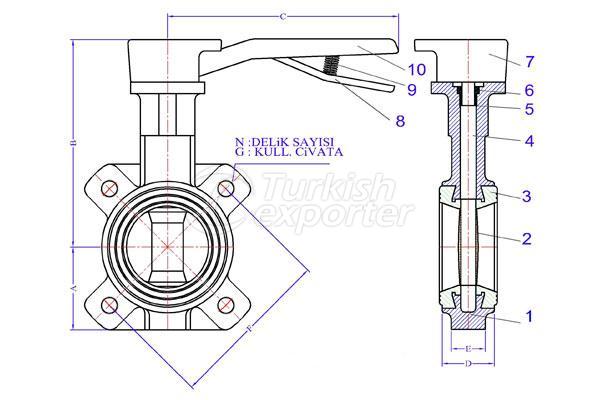 Lug Type Butterfly Valve