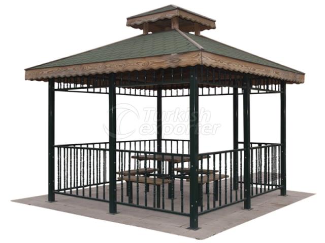 Metal - Wooden Gazebo